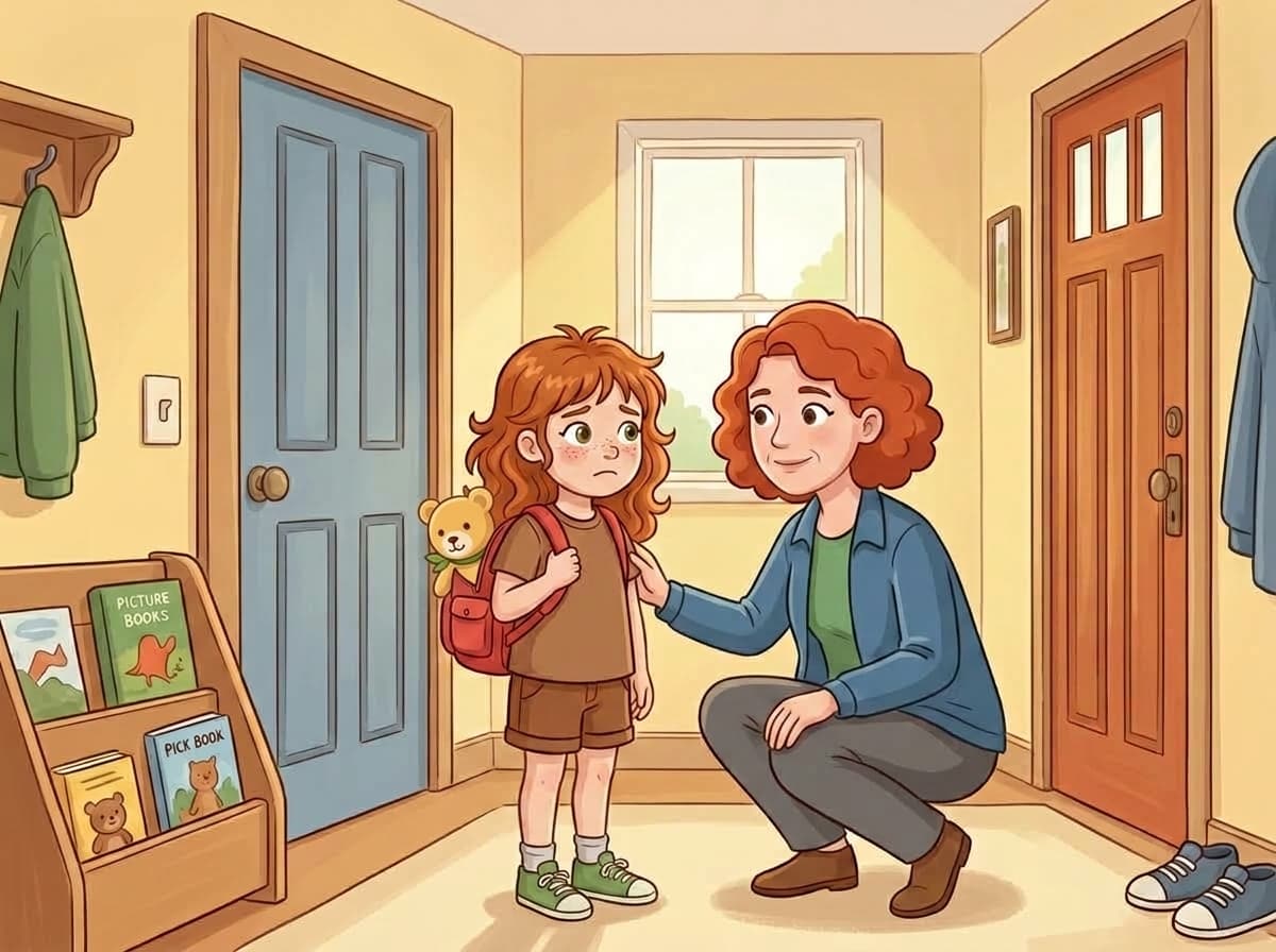 Illustration for page 1 of The First Day, a fictional Jena story.